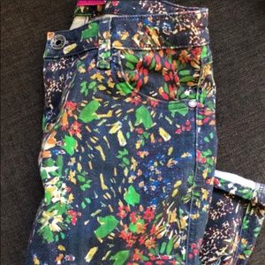 Alice Olivia floral jeans